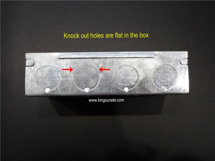 Metal Double Gang Switch Box